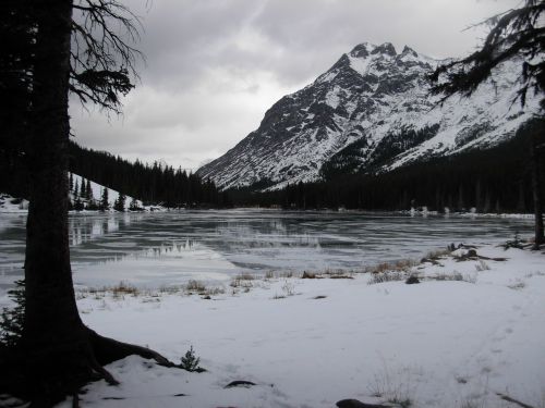 View from Elbow Lake camp site, October 2009